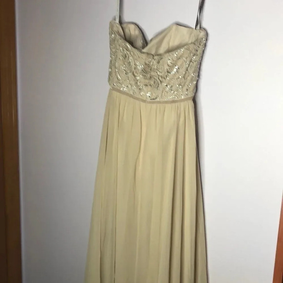 Jenny Yoo Scarlett collection cream strapless gown - Picture 5 of 6